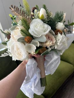 Wedding Bouquet And Boutonniere Set