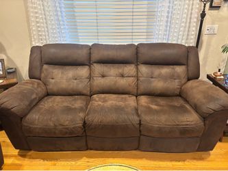 3 seater and love seat recliners with usb charging ports.