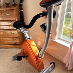 Compact Upright Exercise Bike Omega Fitness Great Condition