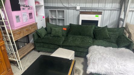 Green luxury sofa