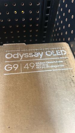 Samsung Odyssey OLED g9 curved wide screen monitor new inbox