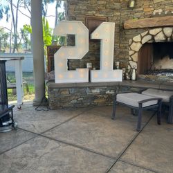 Marquee Wooden Numbers 