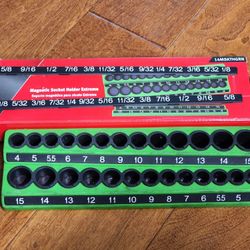 Snap-On 1/4" Drive Metric/SAE Socket Holder / Green