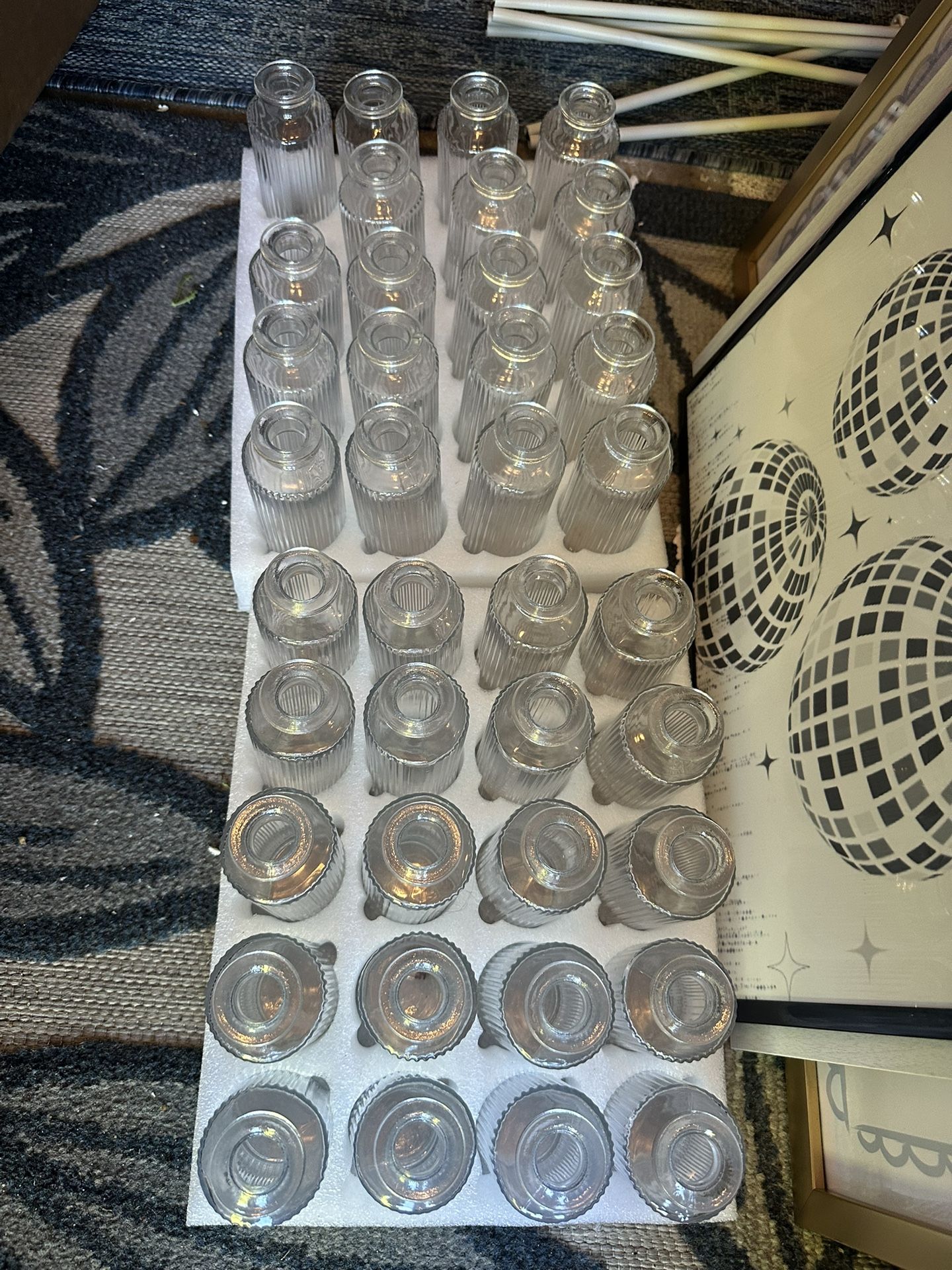 Clean Bud Vases - Wedding - Decor