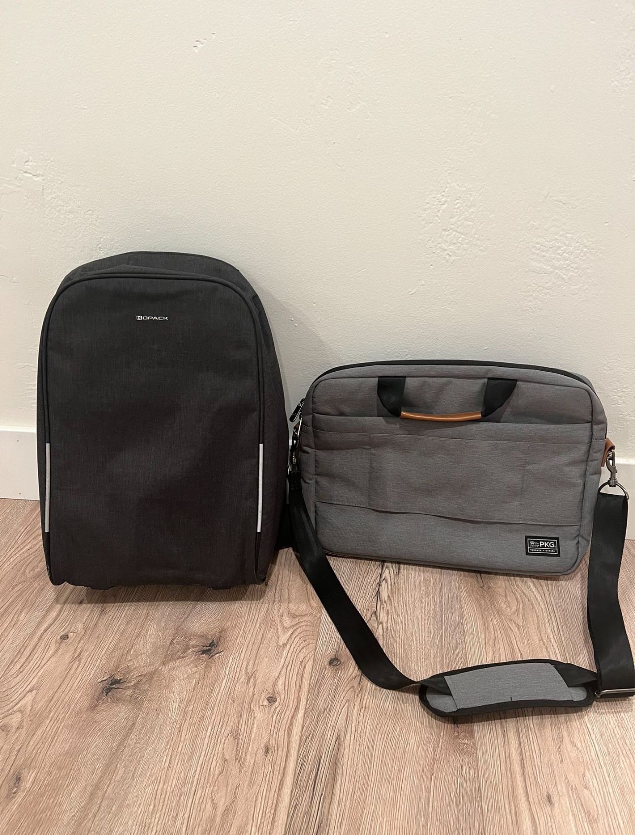 PKG Laptop Case And Kopack Backpack 