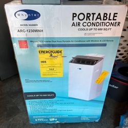 New 12,000 Btu Portable Air Conditioner With Heat Cools 600sq Ft 