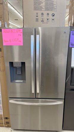 Kenmore 3 door stainless steel refrigerator