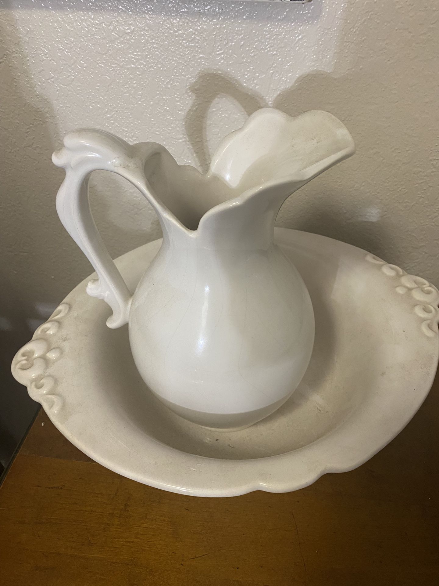 Haeger” Pitcher & Bowl 