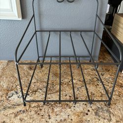 Longaberger Vintage Collectible NWT Foundry Wrought Iron Paper Tray Holder