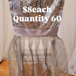Silver Chair Covers