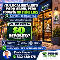 Luz Residencial y Comercial en Texas
