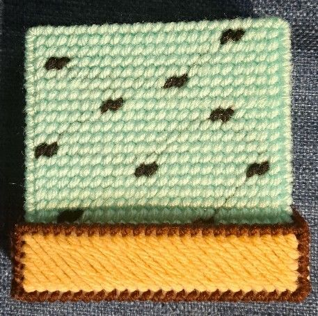 Mint Chocolate Chip Ice Cream Coasters