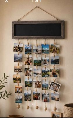 Picture Frame chalkboard with Clips