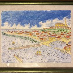 B.F Pisano 1930 Coastal Town