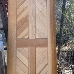 Cedar Herringbone Door 