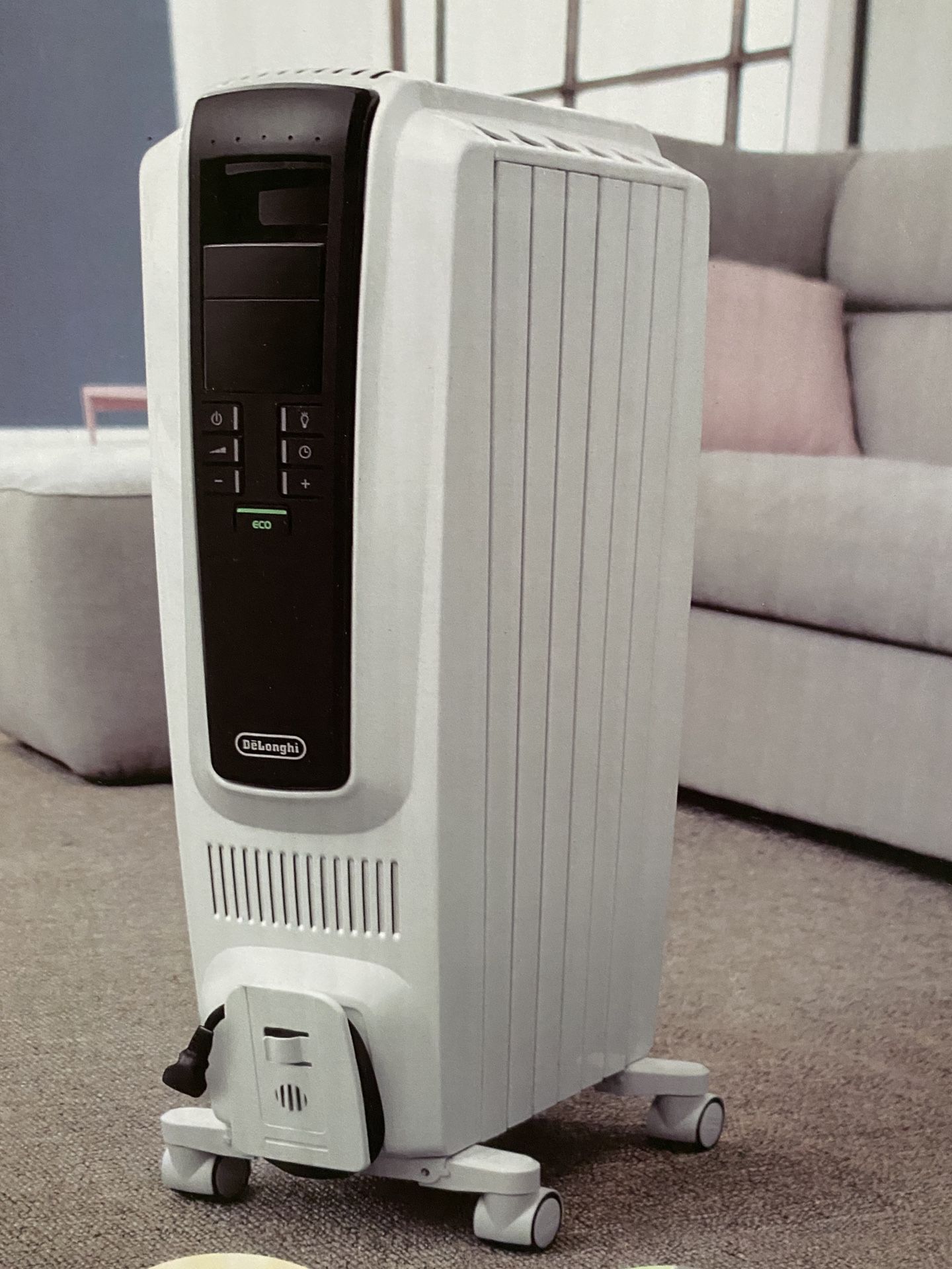 Full Room Radiant Heater White DeLonghi 1500w