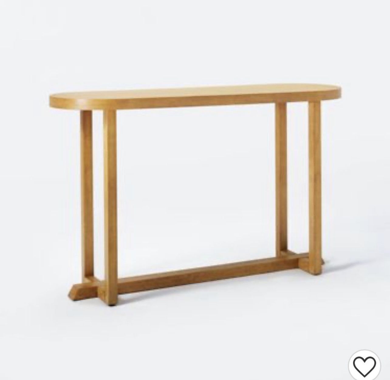 Race Track Console Table Natural Knock Down - Threshold™ designed with Studio McGee