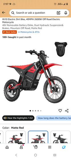 Yozma Electric dirt bike