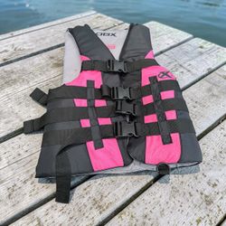 DBX Black/Pink Nylon Adult Small/Medium Life Jacket Water Vest