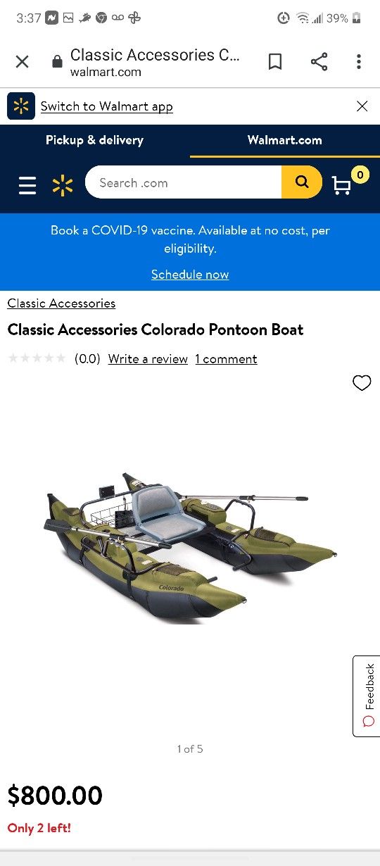 Pontoon fishing Boat