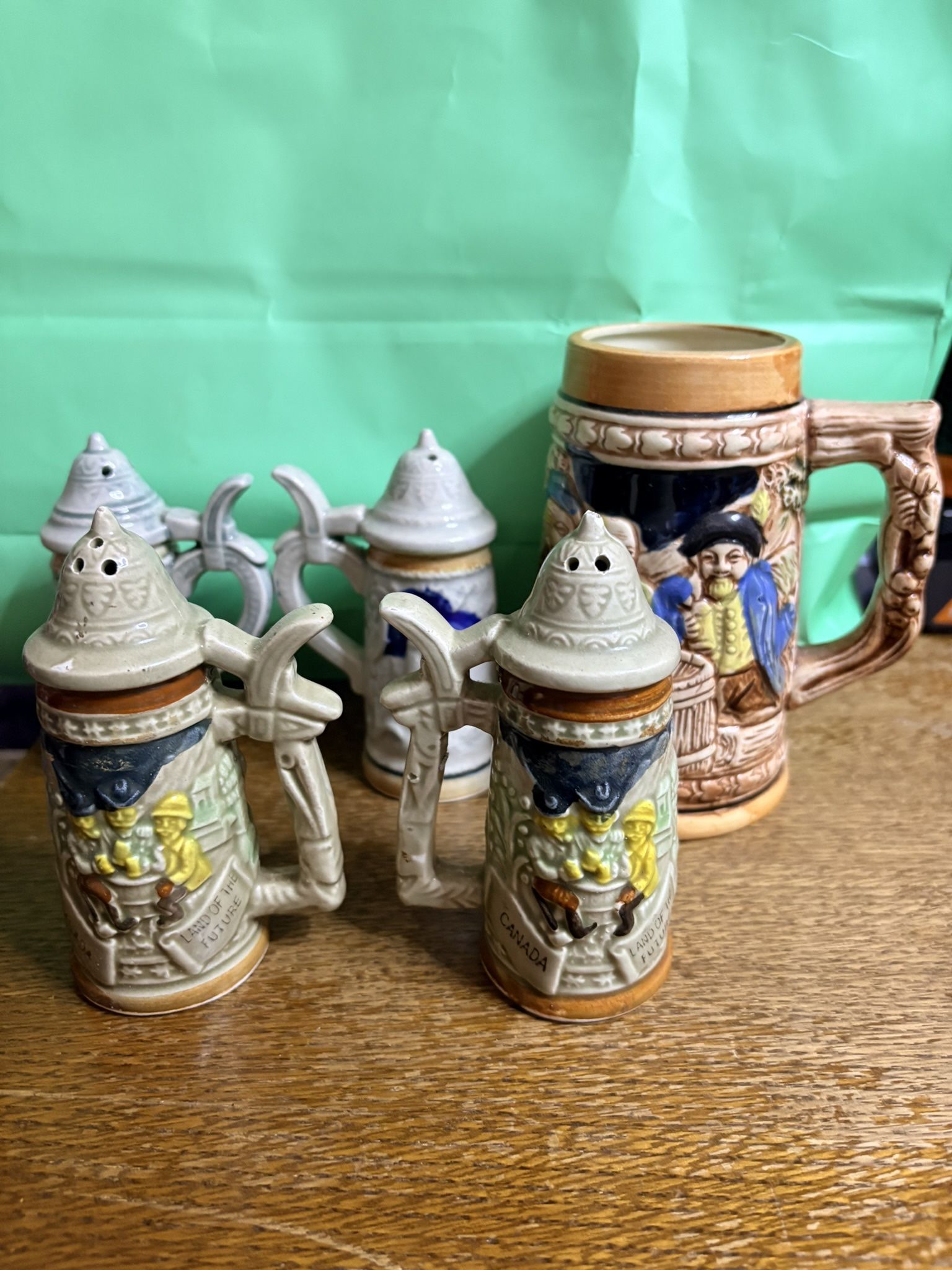 Vintage Salt & Pepper Stein Assortment