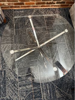 Glass coffee table
