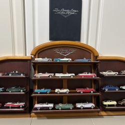Classic Cars Of The 50’s Die Cast Set With Display Shelf And Certificate Of Authenticity - Negotiatable