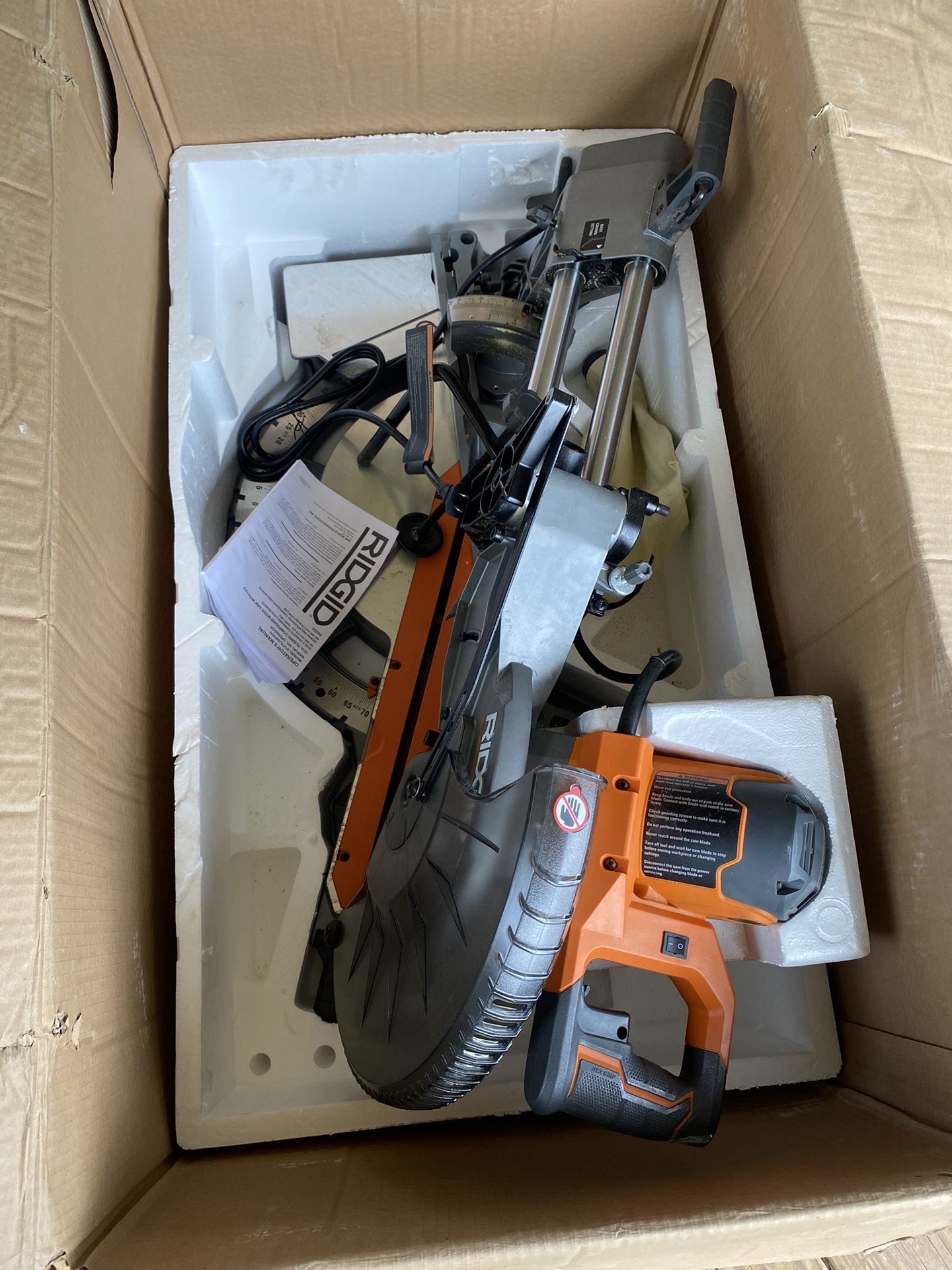 Ridgid 12 In. Dual Bevel Sliding Miter Saw