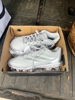 NEW Adidas Adizero White Kids Cleats - Size 6