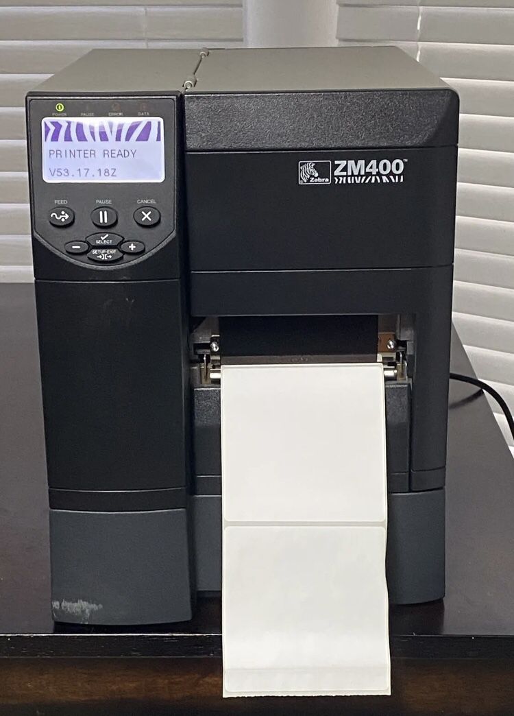 Zebra ZM400 Thermal Label Printer Direct Thermal & Thermal Transfer