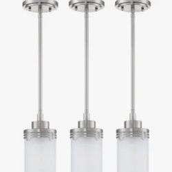3 pack 1-light indoor hanging kitchen island light fixtures