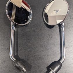OEM TRIUMPH BONNEVILLE CHROME SIDE MIRROR SET MOTORCYCLE 