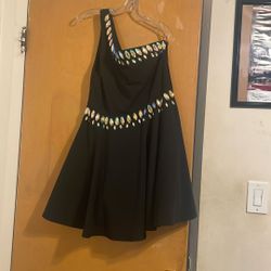 Black And Silver Stone Size 12 To 13 Under The Knee Long