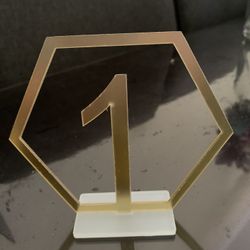 Table Numbers Decoration