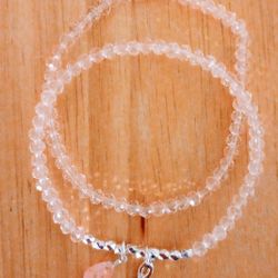 Brand New Ladies Breast Cancer Stretch Bracelets Set