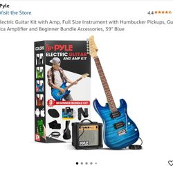 Pyle Electric Guitar with Stand