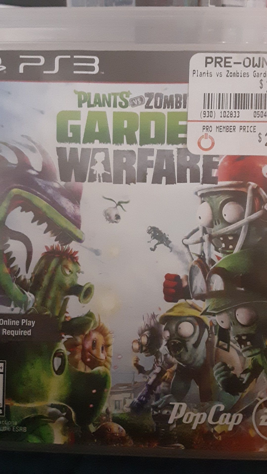 Planets Vs Zombies Garden Warfare Ps3