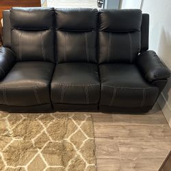 Faux Leather reclining Sofa