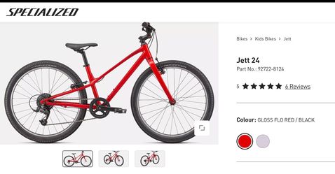 Specialized jett 24 lightweight bike kids