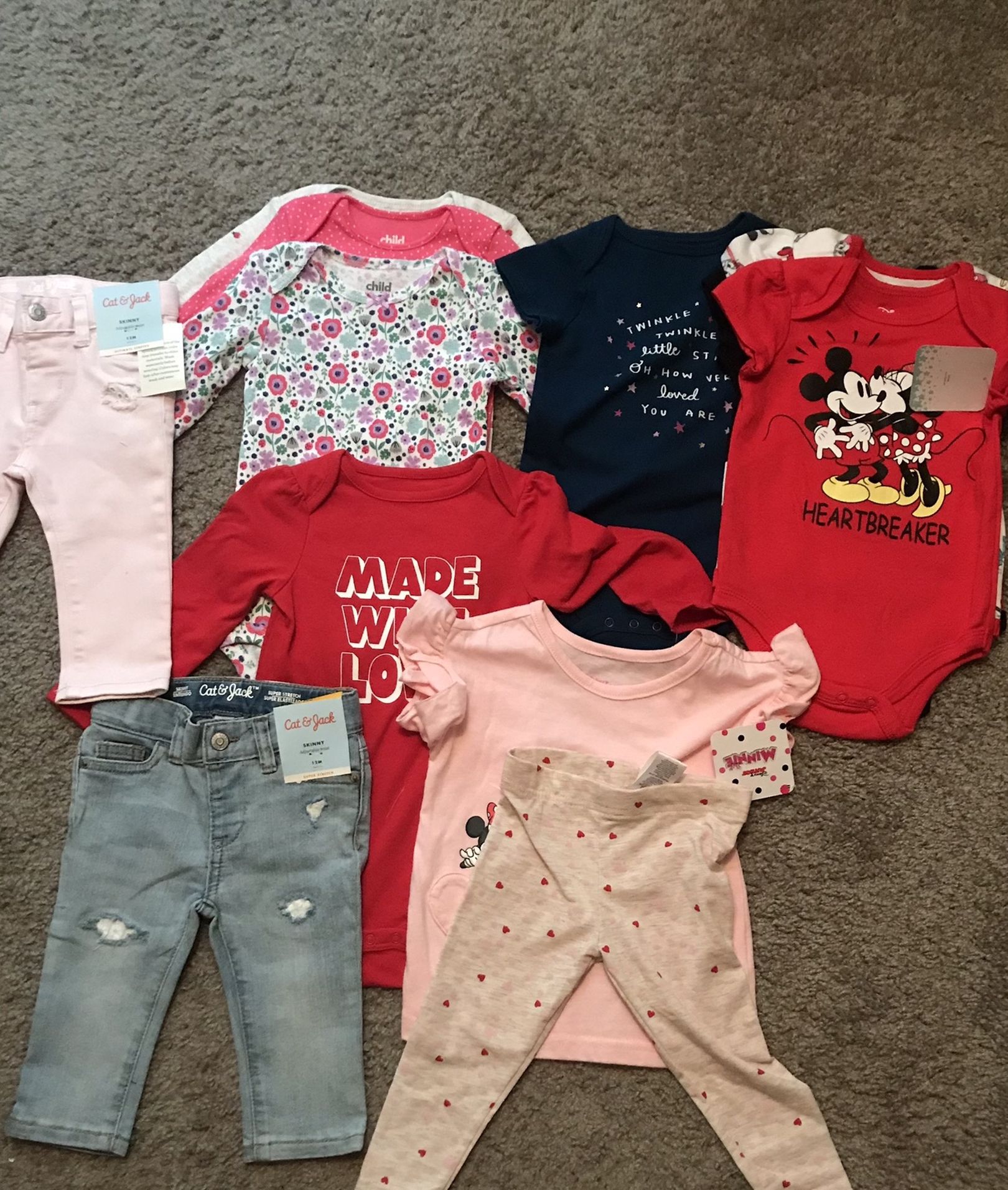 New Lot Of Baby Girl Clothes 12 Months