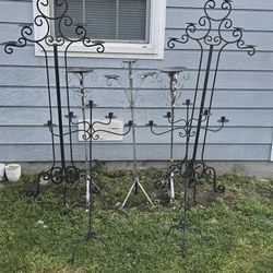 Adornos / Bases Para Veladoras De Metal 