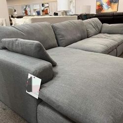 Ashley Smoke Sectionals Sofas Couchs 