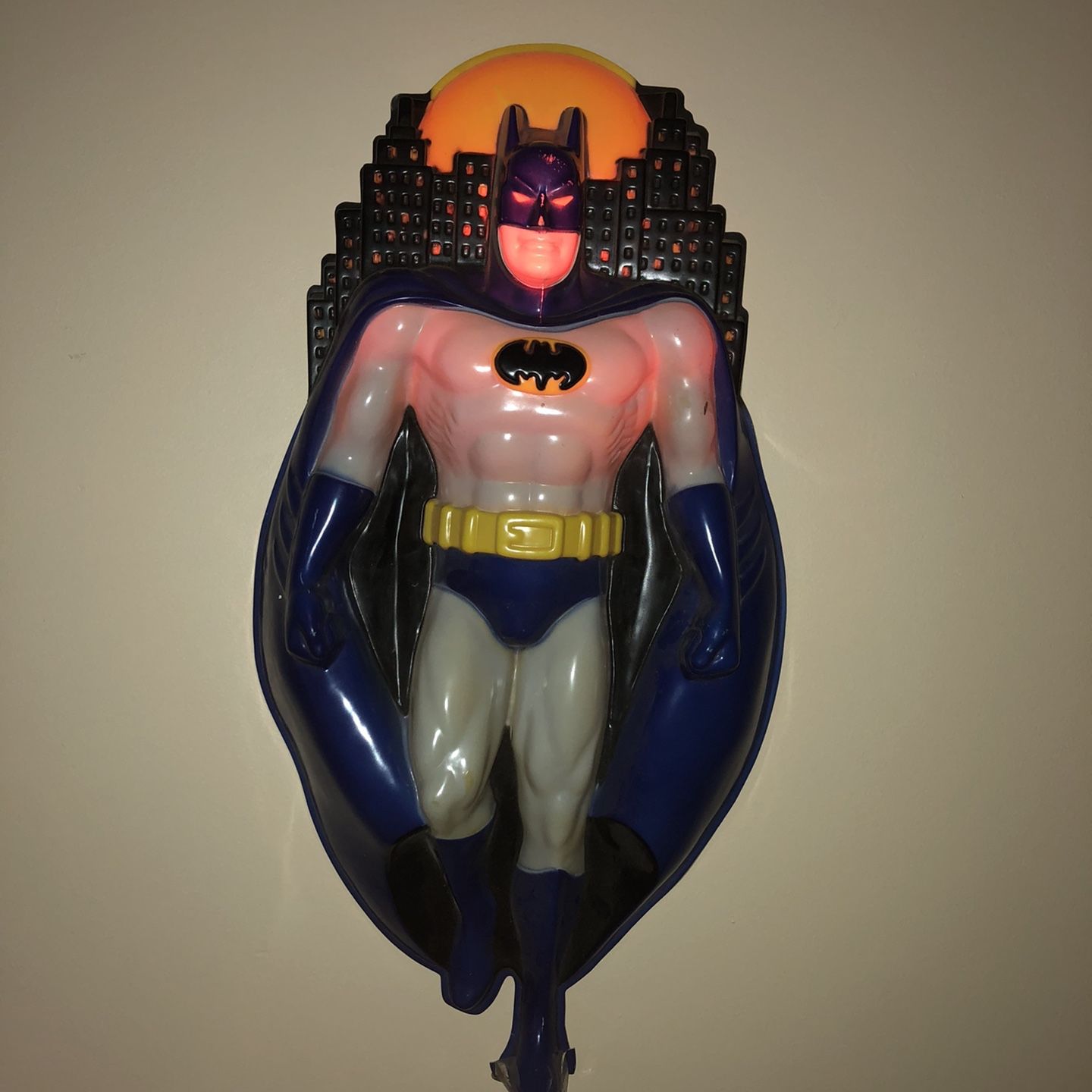 Batman Animated Series Wall Light Sculpture Headlights 1992
