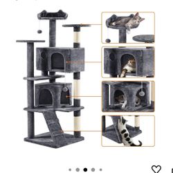 Tall Multi-level Cat Tree 70 Inches Tall 