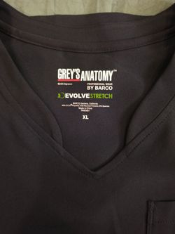 Grey's Anatomy by Barco Scrub Top XL