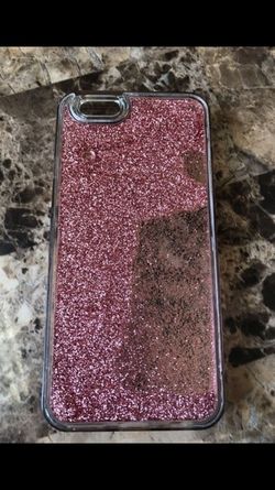 IPhone 6 rose gold glitter case