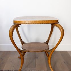 Antique Oak Nightstand or Side Table