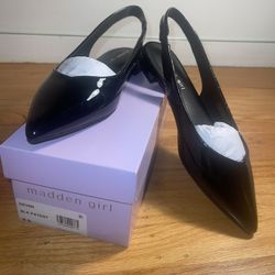 Black Flat Slingbacks Women’s Size 8.5
