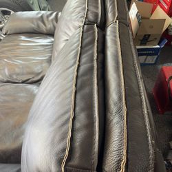 Dark Brown Love Seat Sofa 