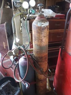 Victor torch and tanks complete